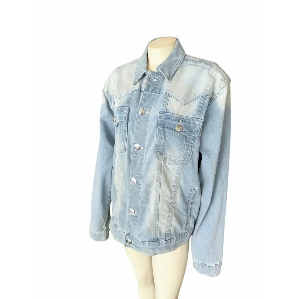 True Religion Jimmy SN Jacket Light Showers Blue Medium